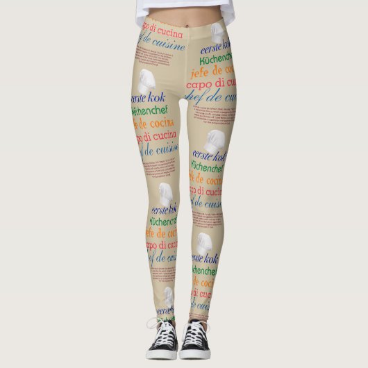 chef-koepel leggings (Voorkant)