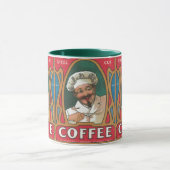 Chef koffie art nouveau keuken vintage mok (Midden)