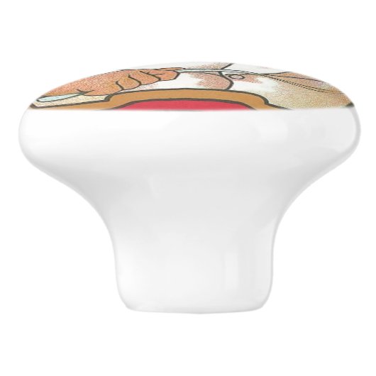 Chef-koffie -  hoofdkeuken keramische knop (Zijkant)