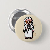 chef-kok-badge. ronde button 5,7 cm (Voorkant /achterkant)