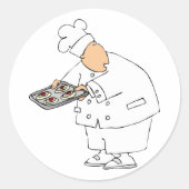 Chef-kok bakken Stickers (Voorkant)