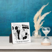 Chef-kok bij Restaurant Not Been op televisie Grap Fotoplaat (Insitu)