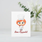 Chef-kok Briefkaart (Staand voorkant)