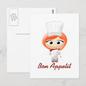 Chef-kok Briefkaart (Voorkant / Achterkant)
