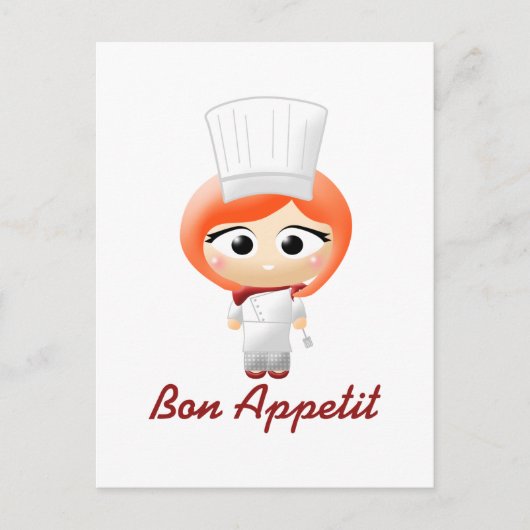Chef-kok Briefkaart (Voorkant)