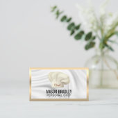 chef-kok | Culinair Pet Metallic Business Visitekaartje (Staand voorkant)