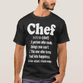 Chef-kok Definitie Kookt Dingen U Canu2019t T-shirt (Voorkant)