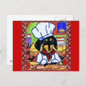 Chef-kok Doxie Briefkaart (Voorkant / Achterkant)