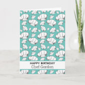 Chef-kok en foodie Happy Birthday Culinaire School Kaart (Voorkant)