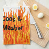 Chef-kok & Flessenwasser Theedoek (Quarter Fold)