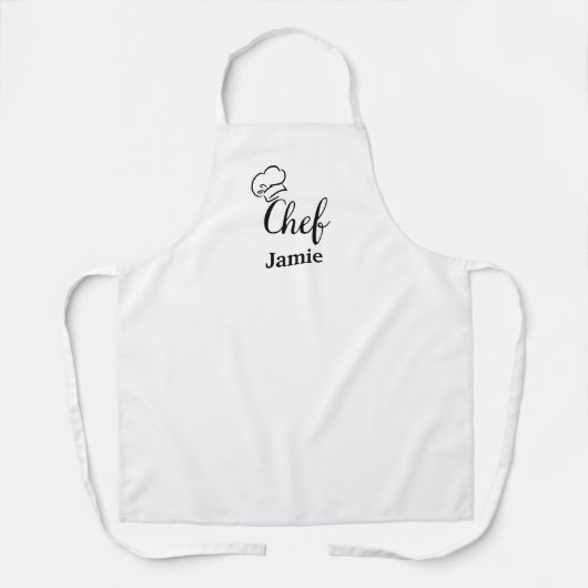 Chef-kok gedrukt Schort, chef Schort (Voorkant)