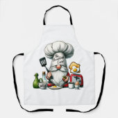 Chef-kok Gnome, de ontbijtploeg Schort (Voorkant)