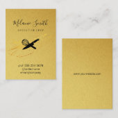 chef-kok | Gouden elite Visitekaartje (Voorkant / Achterkant)