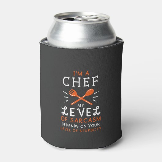 Chef Kok Grappig Cadeau Blikjeskoeler (Blikje Voorkant)