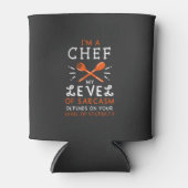 Chef Kok Grappig Cadeau Blikjeskoeler (Voorkant)