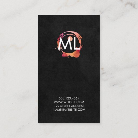 Chef-kok Heden Visitekaartje (Achterkant)