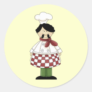 Chef-kok I Ronde Sticker