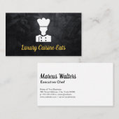Chef-kok in kokende kleding Logo Visitekaartje (Voorkant / Achterkant)