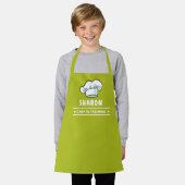 Chef-kok in opleiding Chef Pet voor kinderen olijf Schort (Gedragen)