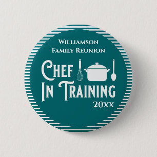 Chef-kok in opleiding Gezinshereniging Ronde Button 5,7 Cm