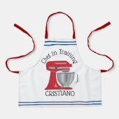 Chef-kok in Training Mixer All-Over Print Schort (Voorkant)