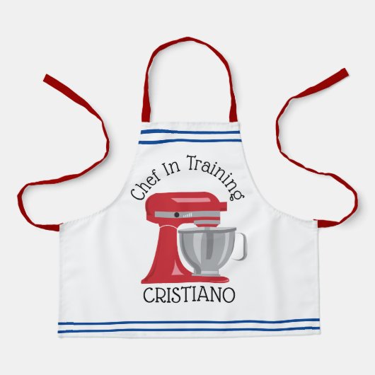 Chef-kok in Training Mixer All-Over Print Schort (Voorkant)