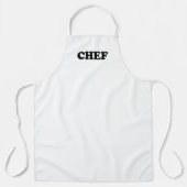 "Chef" kok, keuken zwart wit Schort (Voorkant)