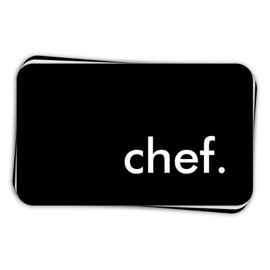 Chef-kok. (kleur aanpasbaar) visitekaartje
