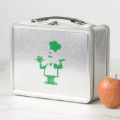 Chef-kok met een kom soep (In situ)