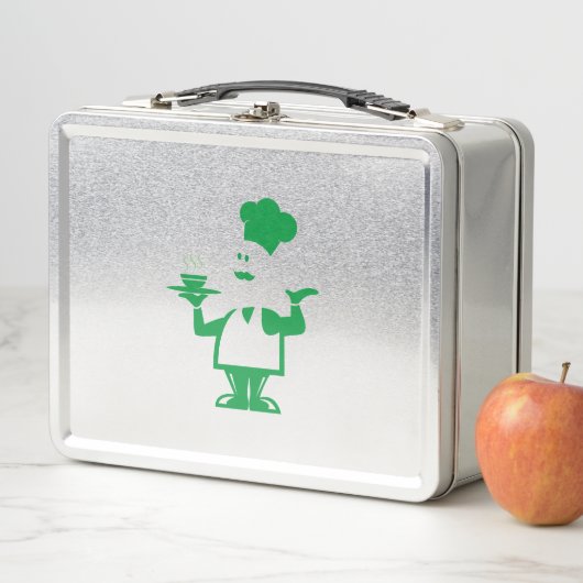 Chef-kok met een kom soep (In situ)