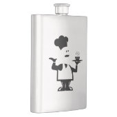 Chef-kok met een kom soep flacon (Rechts)