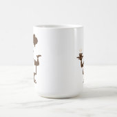 Chef-kok met een kom soep koffiemok (Center)