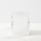 Chef-kok met een kom soep matglas koffiemok (Center)