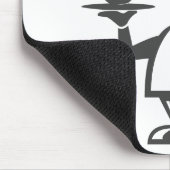 Chef-kok met een kom soep muismat (Hoek)