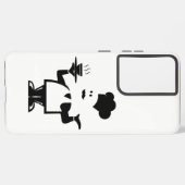 Chef-kok met een kom soep samsung galaxy hoesje (Achterkant horizontaal)