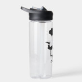 Chef-kok met een kom soep waterfles (Rechts)