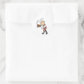 Chef-kok met gebakken Ham Stickers (Tas)