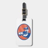 Chef-kok met geldzak Restaurant Finance Bagagelabel (Voorkant verticaal)