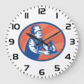 Chef-kok met geldzak Restaurant Finance Grote Klok (Voorkant)