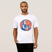 Chef-kok met geldzak Restaurant Finance T-shirt (Voorkant volledig)
