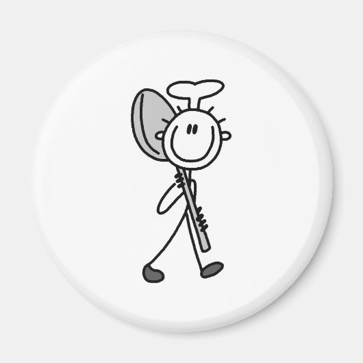 Chef-kok met lepel magneet (Voorkant)