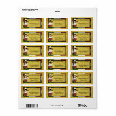 Chef-kok met spaghetti etiket (Full Sheet)