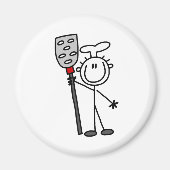 Chef-kok met Spatel Magneet (Voorkant)