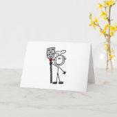 Chef-kok met spatel T-shirts en geschenken Kaart (Gele Bloem)