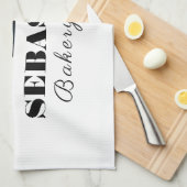 Chef-kok Naam Bakkerij Shop logo Theedoek (Quarter Fold)