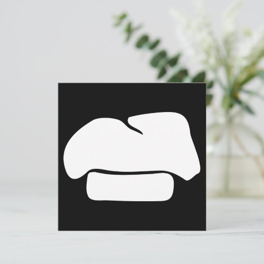 chef-kok pet silhouetten kaart (Staand voorkant)