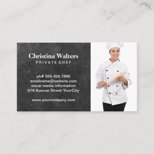 chef-kok | Restaurant Manager | Catering Visitekaartje (Voorkant)