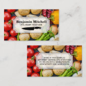 chef-kok | Verse producten Visitekaartje (Voorkant / Achterkant)