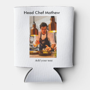 Chef-kok Voeg naam tekst mannen keuken bakkerij Blikjeskoeler