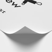 Chef-kok Voeg naam tekst mannen keuken bakkerij Cadeaupapier (Hoek)